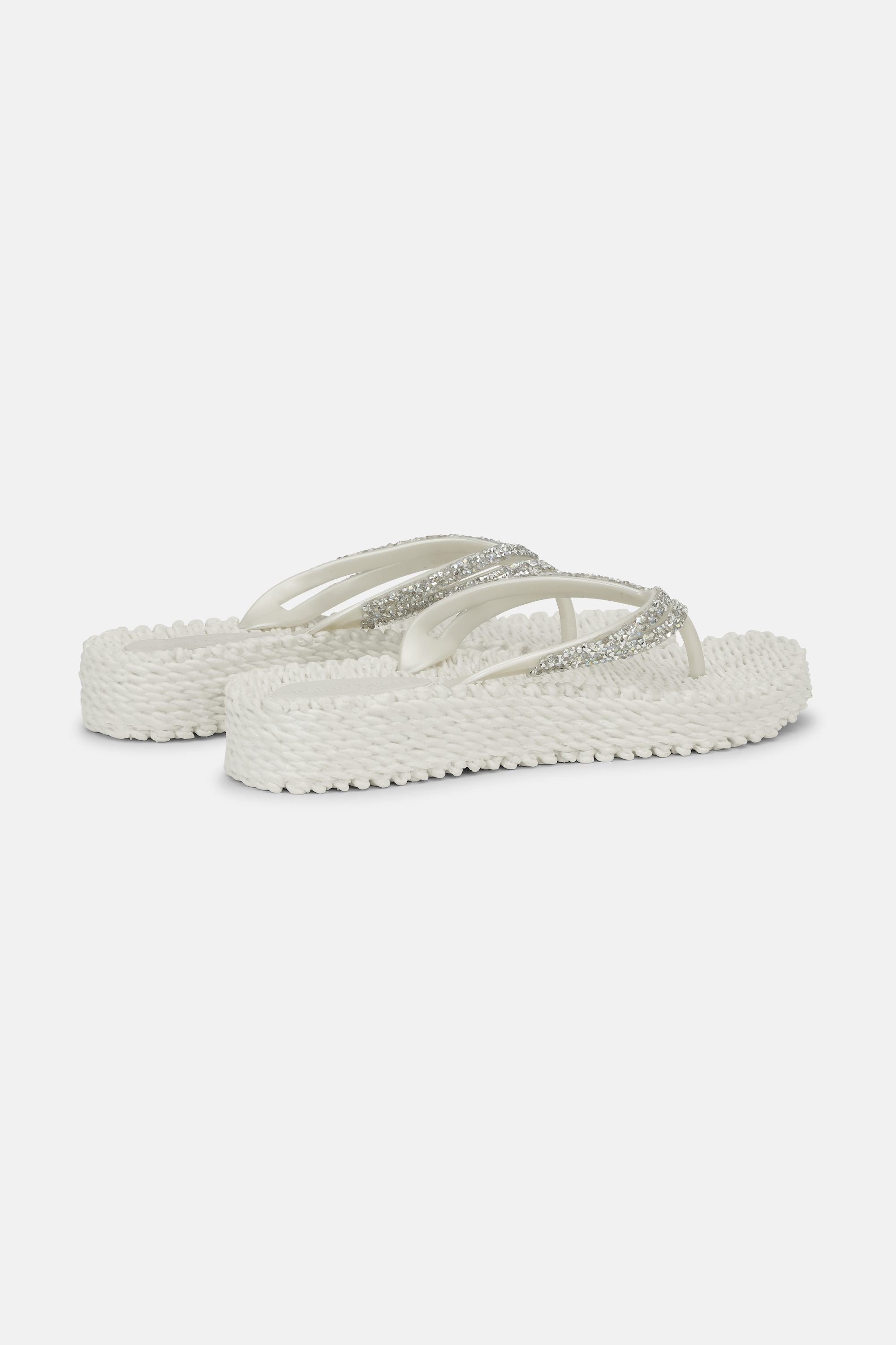 Platform Klipklapper Glimmersten - Creme